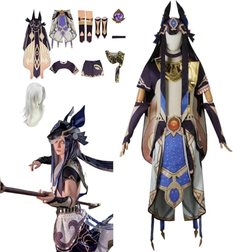 ZYJKGL Anime Genshin Impact Cosplay Uniform Cyno Cosplay Kostüm Vollständiges Set – Halloween Party und Anime Konventionen Vollständiges Set Outfit Erwachsene ZYJKGL Anime Genshin Impact Cosplay Uniform Cyno Cosplay Kostüm Vollständiges Set – Halloween Party und Anime Konventionen Vollständiges Set Outfit Erwachsene von ZYJKGL