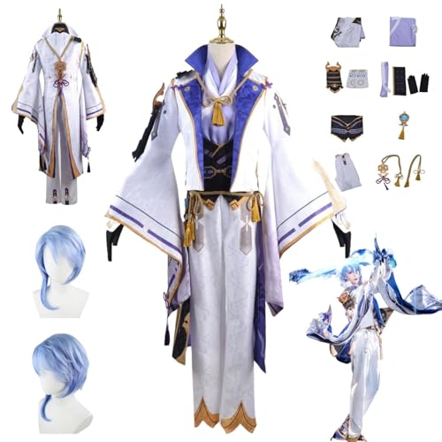 ZYJKGL Anime Genshin Impact Cosplay Uniform Kamisato Ayato Cosplay Kostüm Vollständiges Set – Halloween Party und Anime Konventionen Vollständiges Set Outfit Erwachsene ZYJKGL Anime Genshin Impact Cosplay Uniform Kamisato Ayato Cosplay Kostüm Vollständiges Set – Halloween Party und Anime Konventionen Vollständiges Set Outfit Erwachsene von ZYJKGL