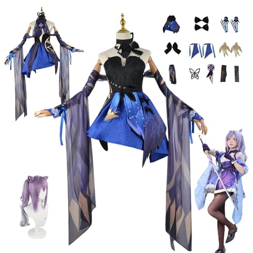 ZYJKGL Anime Genshin Impact Cosplay Uniform Keqing Cosplay Kostüm Vollständiges Set – Halloween Party und Anime Konventionen Vollständiges Set Outfit Erwachsene ZYJKGL Anime Genshin Impact Cosplay Uniform Keqing Cosplay Kostüm Vollständiges Set – Halloween Party und Anime Konventionen Vollständiges Set Outfit Erwachsene von ZYJKGL