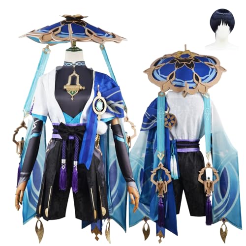 ZYJKGL Anime Genshin Impact Cosplay Uniform Kunikuzushi Cosplay Kostüm Vollständiges Set – Halloween Party und Anime Konventionen Vollständiges Set Outfit Erwachsene von ZYJKGL