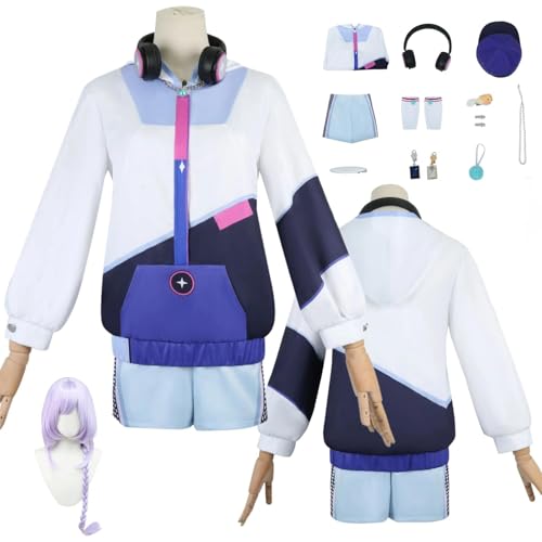 ZYJKGL Anime Genshin Impact Cosplay Uniform Qiqi Cosplay Kostüm Vollständiges Set – Halloween Party und Anime Konventionen Vollständiges Set Outfit Erwachsene von ZYJKGL