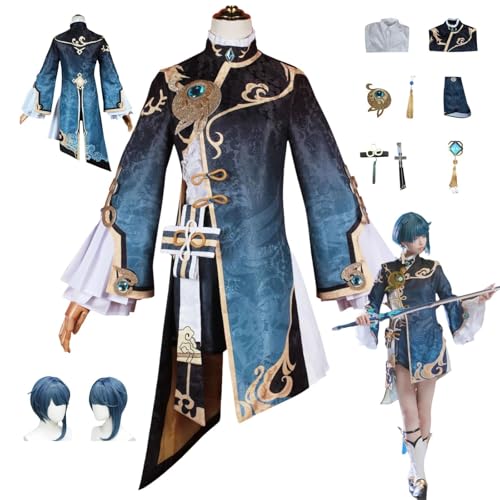 ZYJKGL Anime Genshin Impact Cosplay Uniform Xingqiu Cosplay Kostüm Vollständiges Set – Halloween Party und Anime Konventionen Vollständiges Set Outfit Erwachsene ZYJKGL Anime Genshin Impact Cosplay Uniform Xingqiu Cosplay Kostüm Vollständiges Set – Halloween Party und Anime Konventionen Vollständiges Set Outfit Erwachsene von ZYJKGL