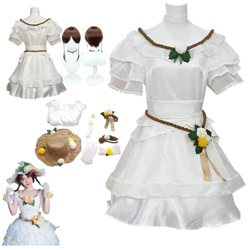 ZYJKGL Anime IdentityV Cosplay Uniform Emma Woods Cosplay Kostüm Vollständiges Set – Halloween Party und Anime Konventionen Vollständiges Set Outfit Erwachsene von ZYJKGL