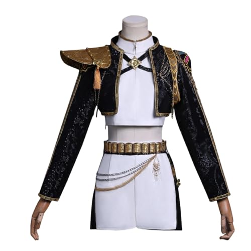 ZYJKGL Anime KPop Demon Hunters Cosplay Uniform Rumi Cosplay Kostüm Vollständiges Set – Halloween Party und Anime Konventionen Vollständiges Set Outfit Erwachsene von ZYJKGL