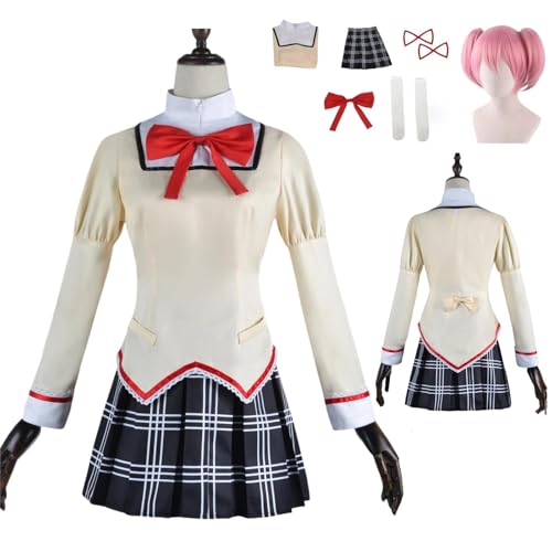 ZYJKGL Anime Magical Girl Cosplay Uniform Kaname Madoka Cosplay Kostüm Vollständiges Set – Halloween Party und Anime Konventionen Vollständiges Set Outfit Erwachsene ZYJKGL Anime Magical Girl Cosplay Uniform Kaname Madoka Cosplay Kostüm Vollständiges Set – Halloween Party und Anime Konventionen Vollständiges Set Outfit Erwachsene von ZYJKGL