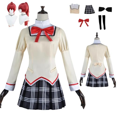 ZYJKGL Anime Magical Girl Cosplay Uniform Sakura Kyoko Cosplay Kostüm Vollständiges Set – Halloween Party und Anime Konventionen Vollständiges Set Outfit Erwachsene von ZYJKGL