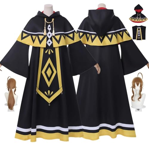 ZYJKGL Anime Moncia Everett Cosplay Uniform The Secret of Silent Witch Kostüm Voll Set mit Perücke – Halloween Party und Anime Konventionen Vollständiges Set Outfit Erwachsene von ZYJKGL