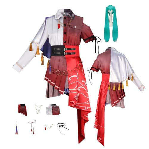 ZYJKGL Anime Project Sekai Color'ful Sta'ge Cosplay Uniform HATSUNE MIKU Cosplay Kostüm Vollständiges Set – Halloween Party und Anime Konventionen Vollständiges Set Outfit Erwachsene ZYJKGL Anime Project Sekai Color'ful Sta'ge Cosplay Uniform HATSUNE MIKU Cosplay Kostüm Vollständiges Set – Halloween Party und Anime Konventionen Vollständiges Set Outfit Erwachsene von ZYJKGL