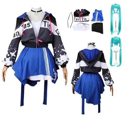 ZYJKGL Anime Project Sekai Color'ful Sta'ge Cosplay Uniform HATSUNE MIKU Cosplay Kostüm Vollständiges Set – Halloween Party und Anime Konventionen Vollständiges Set Outfit Erwachsene ZYJKGL Anime Project Sekai Color'ful Sta'ge Cosplay Uniform HATSUNE MIKU Cosplay Kostüm Vollständiges Set – Halloween Party und Anime Konventionen Vollständiges Set Outfit Erwachsene von ZYJKGL