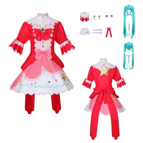 ZYJKGL Anime Project Sekai Color'ful Sta'ge Cosplay Uniform HATSUNE MIKU Cosplay Kostüm Vollständiges Set – Halloween Party und Anime Konventionen Vollständiges Set Outfit Erwachsene von ZYJKGL