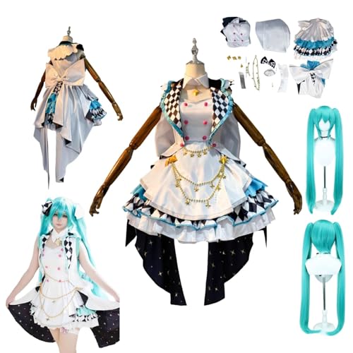 ZYJKGL Anime Project Sekai Color'ful Sta'ge Cosplay Uniform HATSUNE MIKU Cosplay Kostüm Vollständiges Set – Halloween Party und Anime Konventionen Vollständiges Set Outfit Erwachsene von ZYJKGL