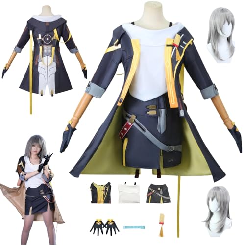ZYJKGL Anime Stelle Cosplay Uniform Honkai Star Rail Kostüm Voll Set mit Perücke – Halloween Party und Anime Konventionen Vollständiges Set Outfit Erwachsene von ZYJKGL