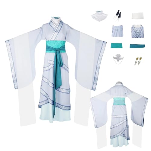 ZYJKGL Anime The Apothecary Diaries Cosplay Uniform Jinshi Hanfu Cosplay Kostüm Vollständiges Set – Halloween Party und Anime Konventionen Vollständiges Set Outfit Erwachsene von ZYJKGL