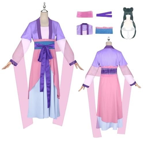 ZYJKGL Anime The Apothecary Diaries Cosplay Uniform Maomao Hanfu Cosplay Kostüm Vollständiges Set – Halloween Party und Anime Konventionen Vollständiges Set Outfit Erwachsene von ZYJKGL