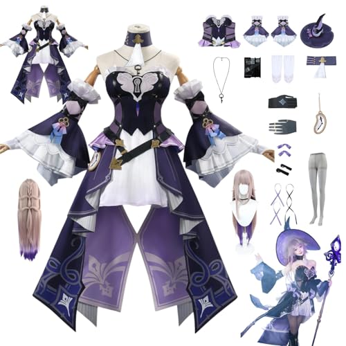 ZYJKGL Anime The Herta Cosplay Uniform Honkai Star Rail Kostüm Voll Set mit Perücke – Halloween Party und Anime Konventionen Vollständiges Set Outfit Erwachsene ZYJKGL Anime The Herta Cosplay Uniform Honkai Star Rail Kostüm Voll Set mit Perücke – Halloween Party und Anime Konventionen Vollständiges Set Outfit Erwachsene von ZYJKGL