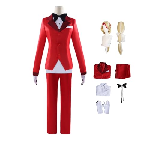 ZYJKGL Charlie Cosplay Kostüme Hazbin Hotel Charakter Fancy Dress Up Erwachsene Uniform Outfits Volles Set Halloween Karneval Party von ZYJKGL