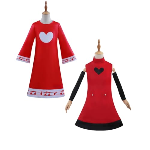 ZYJKGL Charlie Cosplay Kostüme Hazbin Hotel Charakter Fancy Dress Up Kinder Uniform Outfits Volles Set Halloween Karneval Party von ZYJKGL