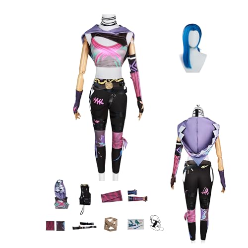 ZYJKGL Cosplay Uniform Anime Arcane Season 2 Jinx Cosplay Kostüm Vollständiges Set – Halloween Party und Anime Konventionen Vollständiges Set Outfit Erwachsene ZYJKGL Cosplay Uniform Anime Arcane Season 2 Jinx Cosplay Kostüm Vollständiges Set – Halloween Party und Anime Konventionen Vollständiges Set Outfit Erwachsene von ZYJKGL