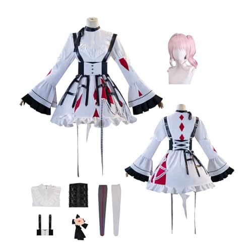 ZYJKGL Cosplay Uniform Anime Colorf'ulStage AKIYAMA MIZUKI Cosplay Kostüm Vollständiges Set mit Perücke – Halloween Party und Anime Konventionen Vollständiges Set Outfit für Frauen Erwachsene von ZYJKGL