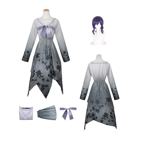 ZYJKGL Cosplay Uniform Anime Colorf'ulStage ASAHINA MAFUYU Cosplay Kostüm Vollständiges Set mit Perücke – Halloween Party und Anime Konventionen Vollständiges Set Outfit für Frauen Erwachsene von ZYJKGL