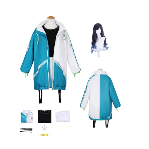 ZYJKGL Cosplay Uniform Anime Colorf'ulStage An Shiraishi Kamishiro Cosplay Kostüm Vollständiges Set mit Perücke – Halloween Party und Anime Konventionen Vollständiges Set Outfit für Frauen Erwachsene von ZYJKGL