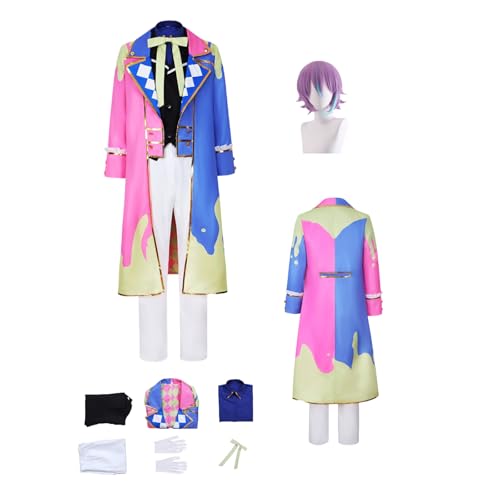 ZYJKGL Cosplay Uniform Anime Colorf'ulStage Rui Kamishiro Cosplay Kostüm Vollständiges Set mit Perücke – Halloween Party und Anime Konventionen Vollständiges Set Outfit für Frauen Erwachsene von ZYJKGL