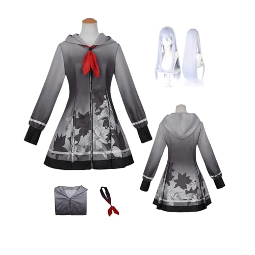 ZYJKGL Cosplay Uniform Anime Colorf'ulStage YOISAKI KANADE Cosplay Kostüm Vollständiges Set mit Perücke – Halloween Party und Anime Konventionen Vollständiges Set Outfit für Frauen Erwachsene von ZYJKGL