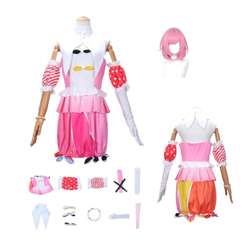 ZYJKGL Cosplay Uniform Anime ColorfulStage’ Emu Otori Kamishiro Cosplay Kostüm Vollständiges Set mit Perücke – Halloween Party und Anime Konventionen Vollständiges Set Outfit für Frauen Erwachsene von ZYJKGL