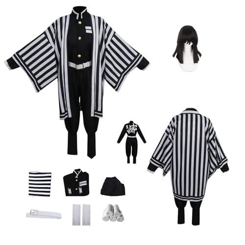 ZYJKGL Cosplay Uniform Anime Demon Slayer Iguro Obanai Cosplay Kostüm Vollständiges Set mit Perücke – Halloween Comic Ausstellung und Anime Konventionen Vollständiges Set Outfit für Männer Erwachsene ZYJKGL Cosplay Uniform Anime Demon Slayer Iguro Obanai Cosplay Kostüm Vollständiges Set mit Perücke – Halloween Comic Ausstellung und Anime Konventionen Vollständiges Set Outfit für Männer Erwachsene von ZYJKGL