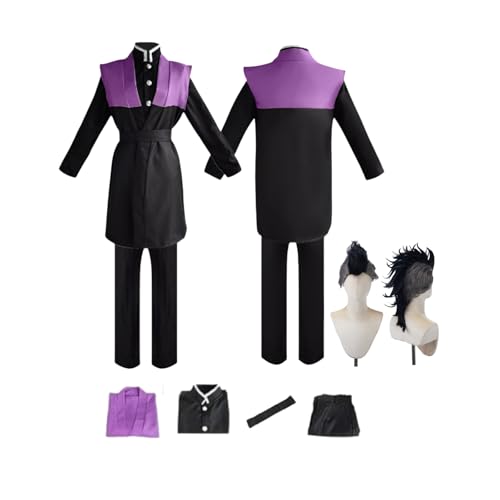 ZYJKGL Cosplay Uniform Anime Demon Slayer Shinazugawa Genya Cosplay Kostüm Vollständiges Set mit Perücke – Halloween Party und Anime Konventionen Vollständiges Set Outfit für Männer Erwachsene ZYJKGL Cosplay Uniform Anime Demon Slayer Shinazugawa Genya Cosplay Kostüm Vollständiges Set mit Perücke – Halloween Party und Anime Konventionen Vollständiges Set Outfit für Männer Erwachsene von ZYJKGL