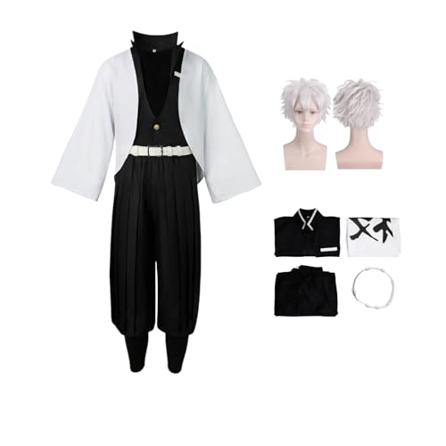ZYJKGL Cosplay Uniform Anime Demon Slayer Shinazugawa Sanemi Cosplay Kostüm Vollständiges Set mit Perücke – Halloween Party und Anime Konventionen Vollständiges Set Outfit für Männer Erwachsene ZYJKGL Cosplay Uniform Anime Demon Slayer Shinazugawa Sanemi Cosplay Kostüm Vollständiges Set mit Perücke – Halloween Party und Anime Konventionen Vollständiges Set Outfit für Männer Erwachsene von ZYJKGL