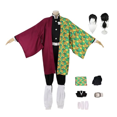 ZYJKGL Cosplay Uniform Anime Demon Slayer Tomioka Giyuu Cosplay Kostüm Vollständiges Set mit Perücke – Halloween Party und Anime Konventionen Vollständiges Set Outfit für Männer Erwachsene ZYJKGL Cosplay Uniform Anime Demon Slayer Tomioka Giyuu Cosplay Kostüm Vollständiges Set mit Perücke – Halloween Party und Anime Konventionen Vollständiges Set Outfit für Männer Erwachsene von ZYJKGL