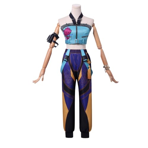 ZYJKGL Cosplay Uniform Anime KPop Demon Hunters Zoey Cosplay Kostüm Vollständiges Set – Halloween Party und Anime Konventionen Vollständiges Set Outfit Erwachsene von ZYJKGL
