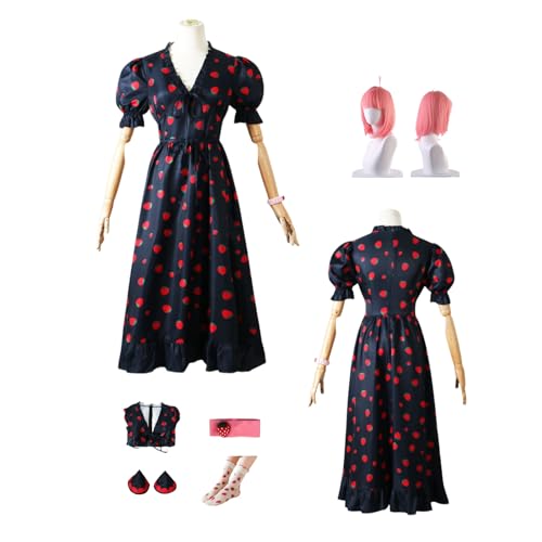 ZYJKGL Cosplay Uniform Anime SPY FAMILY Anya Forger Cosplay Kostüm Vollständiges Set – Halloween Party und Anime Konventionen Vollständiges Set Outfit Erwachsene und Kind von ZYJKGL