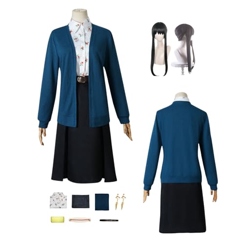 ZYJKGL Cosplay Uniform Anime SPY FAMILY Yor Forger Cosplay Kostüm Vollständiges Set – Halloween Party und Anime Konventionen Vollständiges Set Outfit Erwachsene und Kind von ZYJKGL
