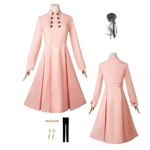 ZYJKGL Cosplay Uniform Anime SPY FAMILY Yor Forger Cosplay Kostüm Vollständiges Set – Halloween Party und Anime Konventionen Vollständiges Set Outfit Erwachsene und Kind von ZYJKGL