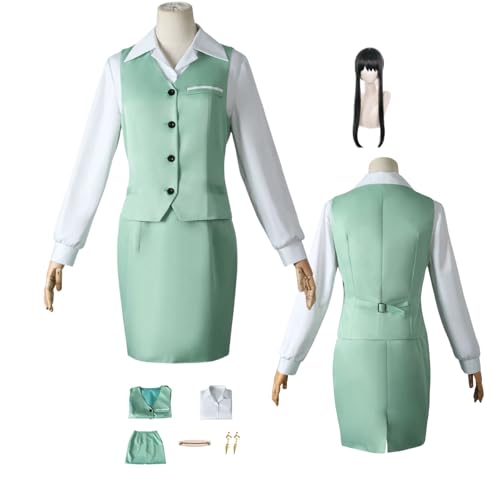 ZYJKGL Cosplay Uniform Anime SPY FAMILY Yor Forger Cosplay Kostüm Vollständiges Set – Halloween Party und Anime Konventionen Vollständiges Set Outfit Erwachsene von ZYJKGL