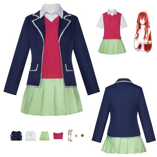 ZYJKGL Cosplay Uniform Anime The Quintessential Quintuplets Nakano Itsuki Cosplay Kostüm Vollständiges Set – Halloween Party und Anime Konventionen Vollständiges Set Outfit Erwachsene ZYJKGL Cosplay Uniform Anime The Quintessential Quintuplets Nakano Itsuki Cosplay Kostüm Vollständiges Set – Halloween Party und Anime Konventionen Vollständiges Set Outfit Erwachsene von ZYJKGL