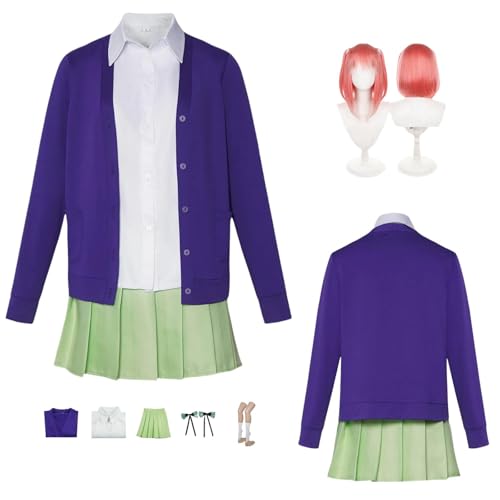 ZYJKGL Cosplay Uniform Anime The Quintessential Quintuplets Nakano Nino Cosplay Kostüm Vollständiges Set – Halloween Party und Anime Konventionen Vollständiges Set Outfit Erwachsene ZYJKGL Cosplay Uniform Anime The Quintessential Quintuplets Nakano Nino Cosplay Kostüm Vollständiges Set – Halloween Party und Anime Konventionen Vollständiges Set Outfit Erwachsene von ZYJKGL