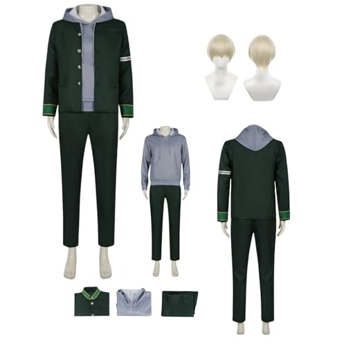 ZYJKGL Cosplay Uniform Anime Wind Breaker KAJI REN Cosplay Kostüm Vollständiges Set – Halloween Party und Anime Konventionen Vollständiges Set Outfit Erwachsene von ZYJKGL