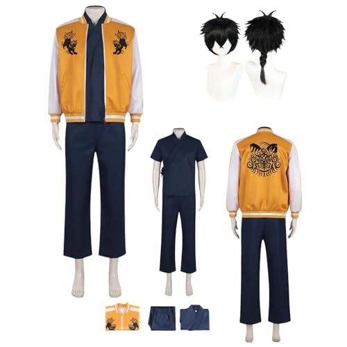 ZYJKGL Cosplay Uniform Anime Wind Breaker TOGAMI JOU Cosplay Kostüm Vollständiges Set – Halloween Party und Anime Konventionen Vollständiges Set Outfit Erwachsene von ZYJKGL