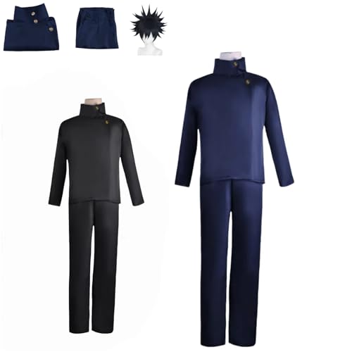 ZYJKGL Fushiguro Megumi Cosplay Kostüme Jujutsu Kaisen Charakter Fancy Dress Up Erwachsene Uniform Outfits Volles Set Halloween Karneval Party von ZYJKGL