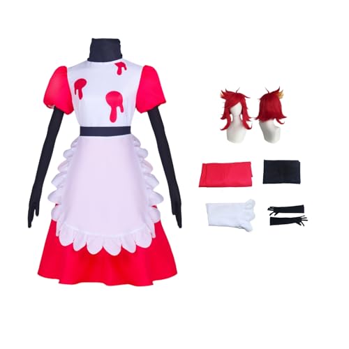 ZYJKGL Niffty Cosplay Kostüme Hazbin Hotel Charakter Fancy Dress Up Erwachsene Uniform Outfits Volles Set Halloween Karneval Party von ZYJKGL
