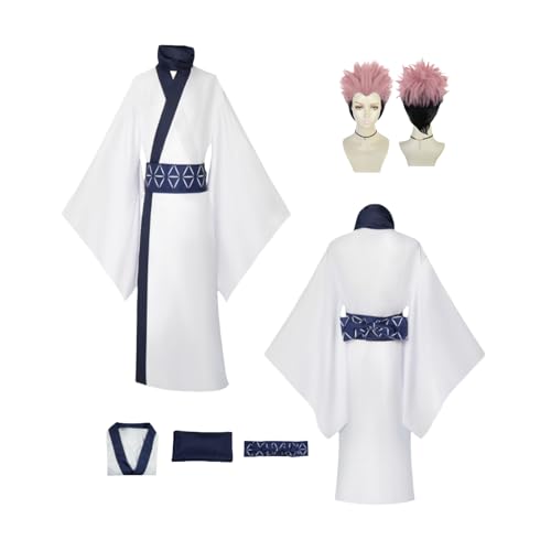 ZYJKGL Ryomen Sukuna Cosplay Kostüme Jujutsu Kaisen Charakter Fancy Dress Up Erwachsene Uniform Outfits Volles Set Halloween Karneval Party von ZYJKGL