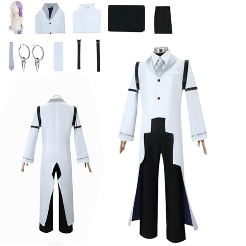 ZYJKGL Sigma Cosplay Kostüme Bungo Stray Dogs Charakter Fancy Dress Up Erwachsene Uniform Outfits Volles Set Halloween Karneval Party von ZYJKGL