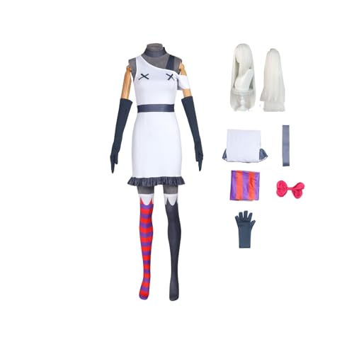 ZYJKGL Vaggie Cosplay Kostüme Hazbin Hotel Charakter Fancy Dress Up Erwachsene Uniform Outfits Volles Set Halloween Karneval Party von ZYJKGL