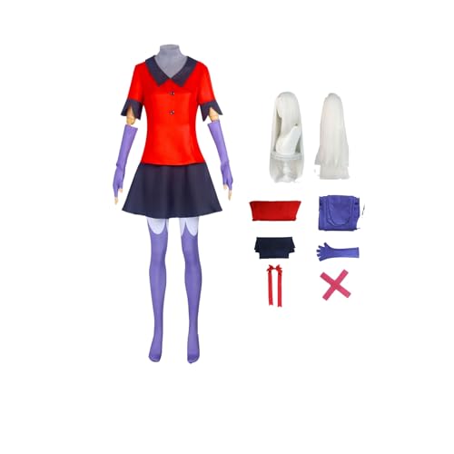 ZYJKGL Vaggie Cosplay Kostüme Hazbin Hotel Charakter Fancy Dress Up Erwachsene Uniform Outfits Volles Set Halloween Karneval Party von ZYJKGL
