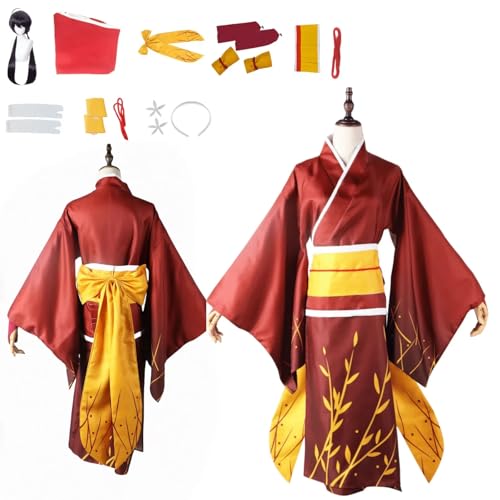 ZYJKGL lzumi Kyouka Cosplay Kostüme Bungo Stray Dogs Charakter Fancy Dress Up Erwachsene Uniform Outfits Volles Set Halloween Karneval Party von ZYJKGL