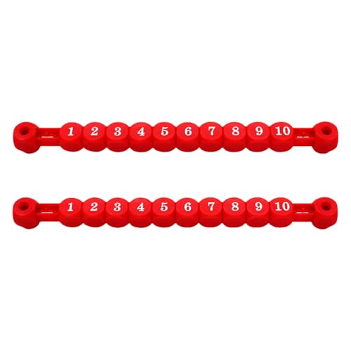 ZYKEJJDDAK 2PCS Scores Keeper Table Football Clours 10 Zahlen Bewertungs Score Zähler Für Standard Foosballtische von ZYKEJJDDAK