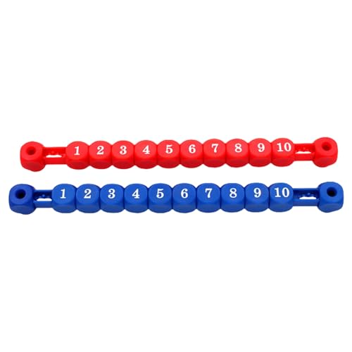 ZYKEJJDDAK 2PCS Scores Keeper Table Football Clours 10 Zahlen Bewertungs Score Zähler Für Standard Foosballtische von ZYKEJJDDAK